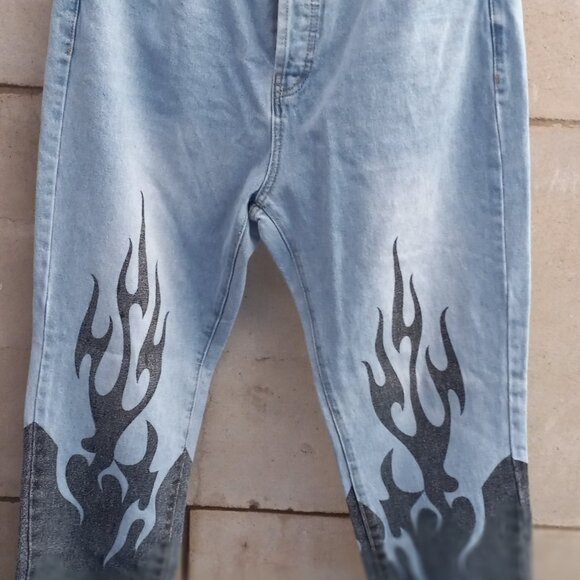 Edikted JEANS Women's Flame Leg NWT XL, High Waist 32" x 30" - Picture 3 of 15
